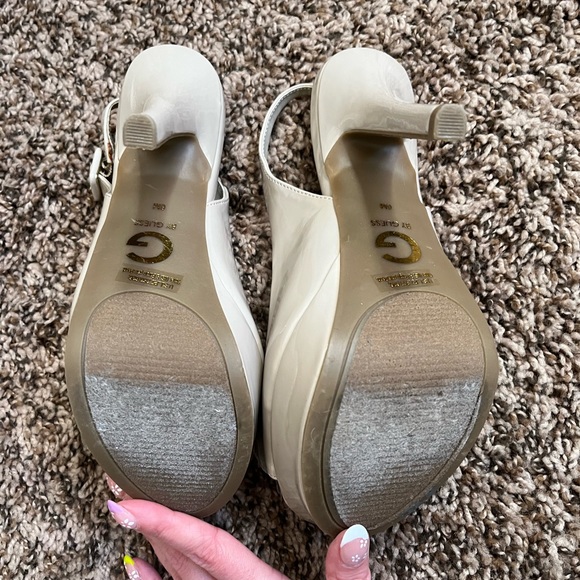 Guess sling back nude heels ‘namie’ - Picture 3 of 4